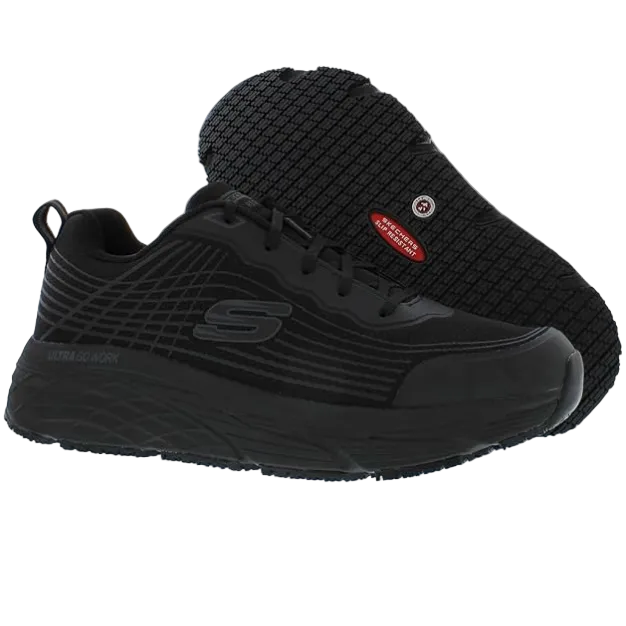 Skechers Work Max Cushioning Elite Mens Black Soft Toe Slip Resistant Athletic US M 11 Main image