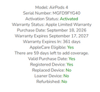 Apple AirPods 4 - White (MXP63ZA/A)