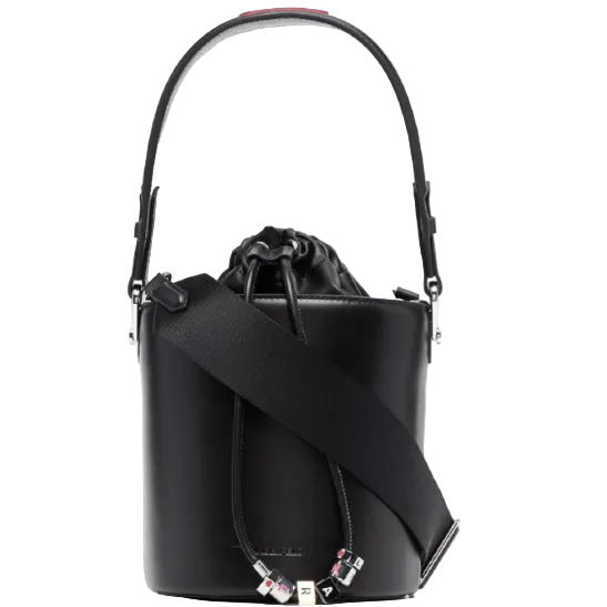 Karl Lagerfeld K Charms Leather Bucket Bag