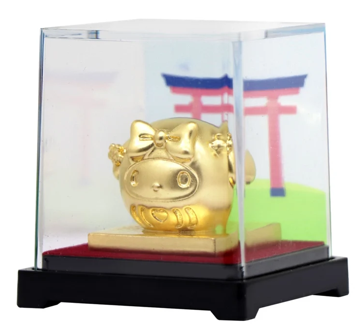 Sanrio My Melody Daruma Collection 24K Gold Foil Mini Figure
