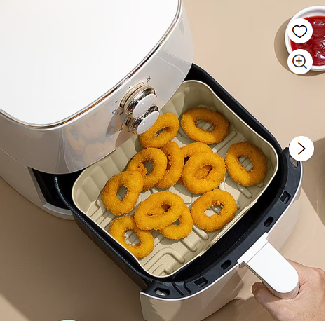 Small Rectangular Silicone Air Fryer Basket