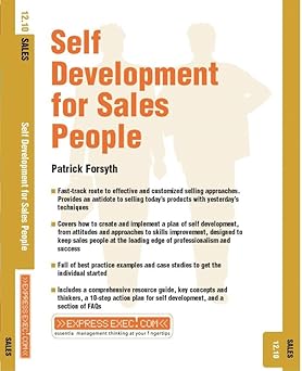 Self Development for Sales People: Sales 12.10 Paperback Main image