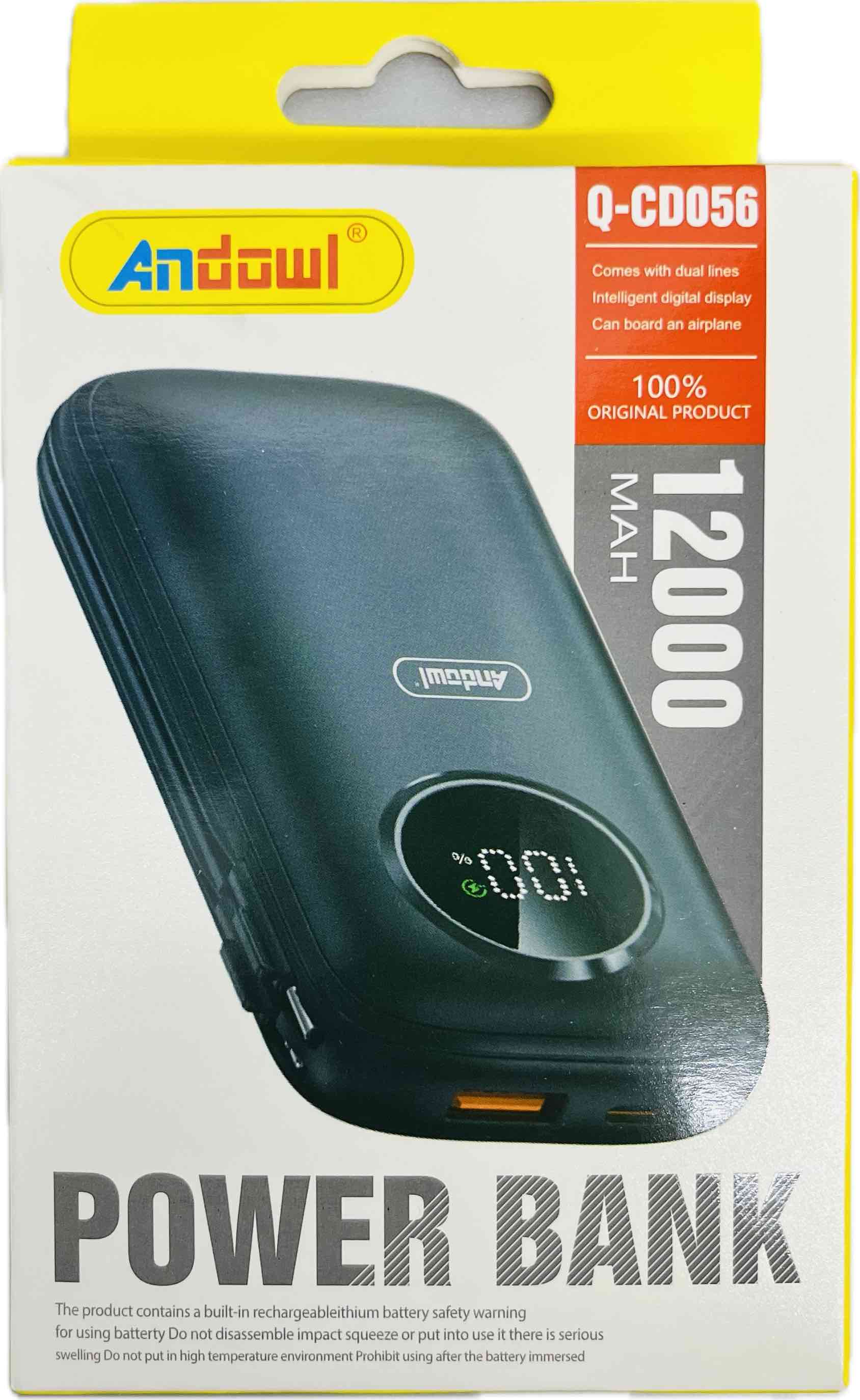 Andowl  QCD056 12000MAH Power Bank Main image