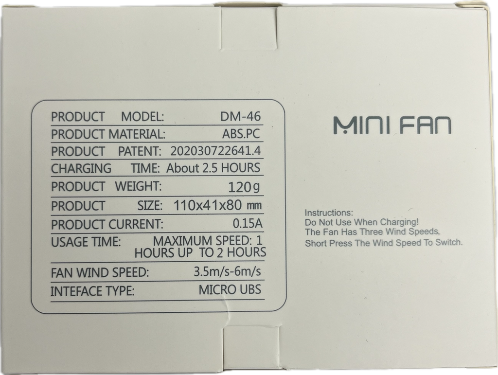 Halter Mini Fan DM46