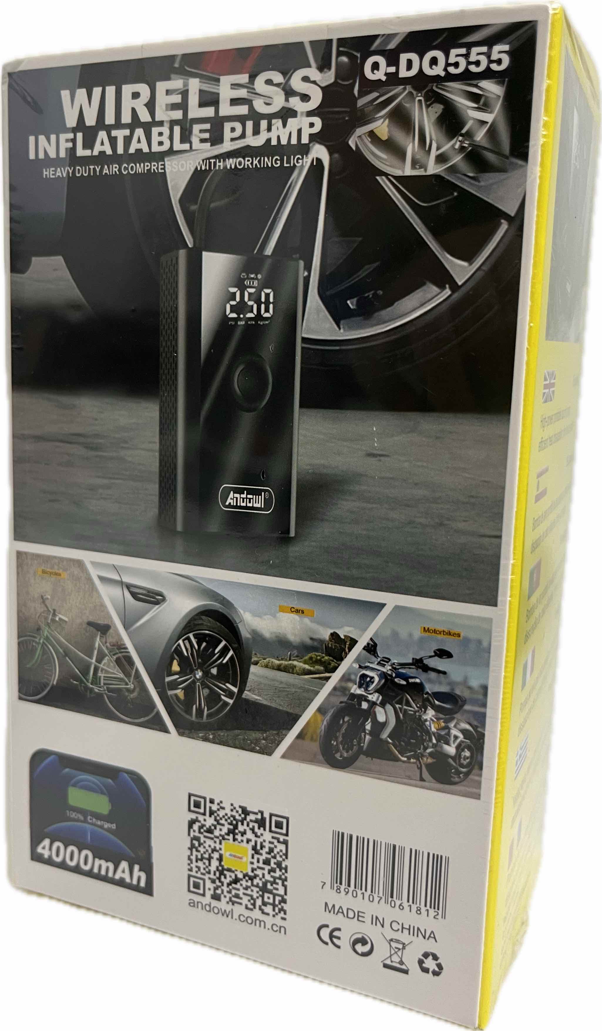 Andowl Powerbank Inflatable Pump 4000mAh QDQ555 Secondary image