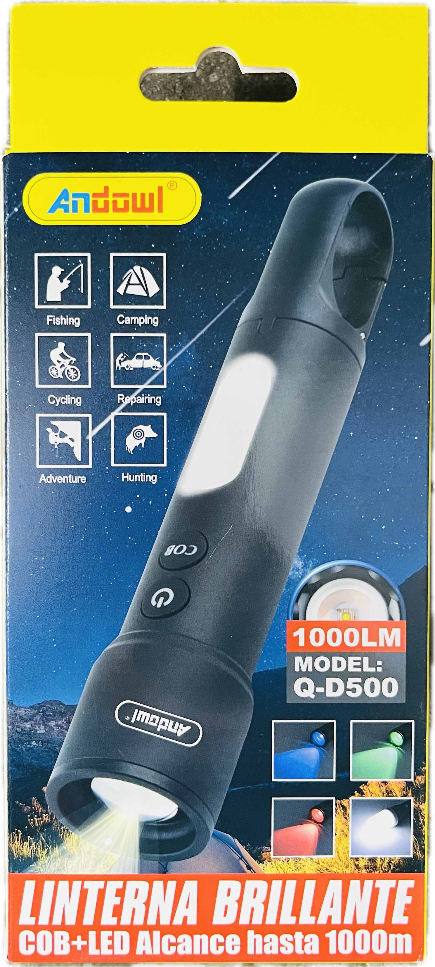 Andowl QD500 LED Flashlight With Maximum Brightness 1000lm Secondary image