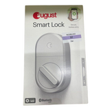 August Smart Lock, 3rd Gen technology - Silver, Works with Alexa