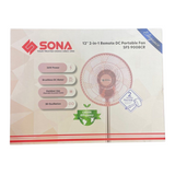 Sona 12” 2-in-1 Remote DC Portable Fan SFS9008CR