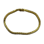 750 Yellow Gold Diamond Tennis Bracelet