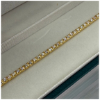 750 Yellow Gold Diamond Tennis Bracelet