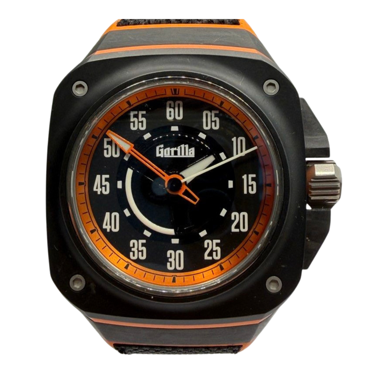 Gorilla FBY09.1 Fastback Hugger Orange 44mm Automatic Black Dial Watch Main image