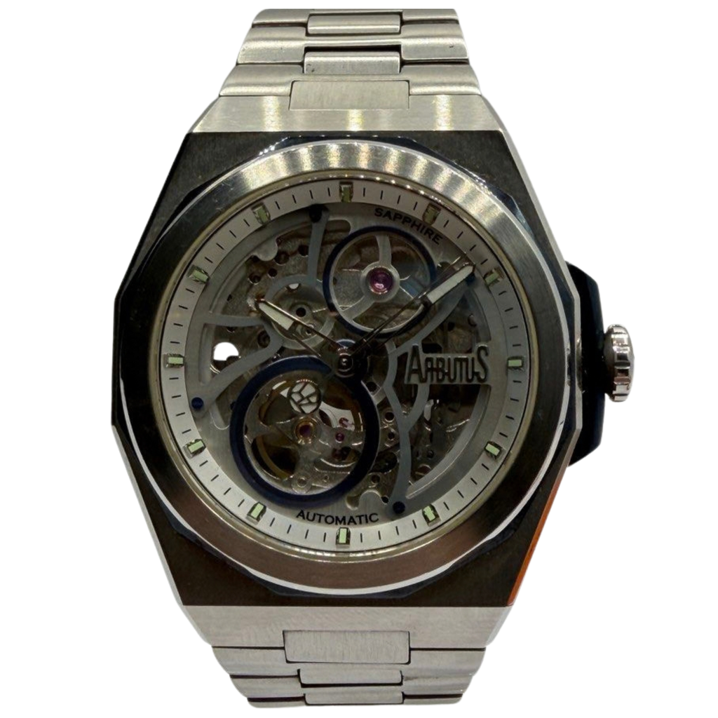 Arbutus Wall Street Icon AR2203 41mm Automatic Grey/Silver Dial Watch