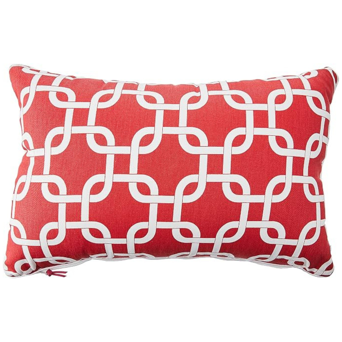 KRFTD Lattice Cushion (45cm x 30cm) - Red Main image