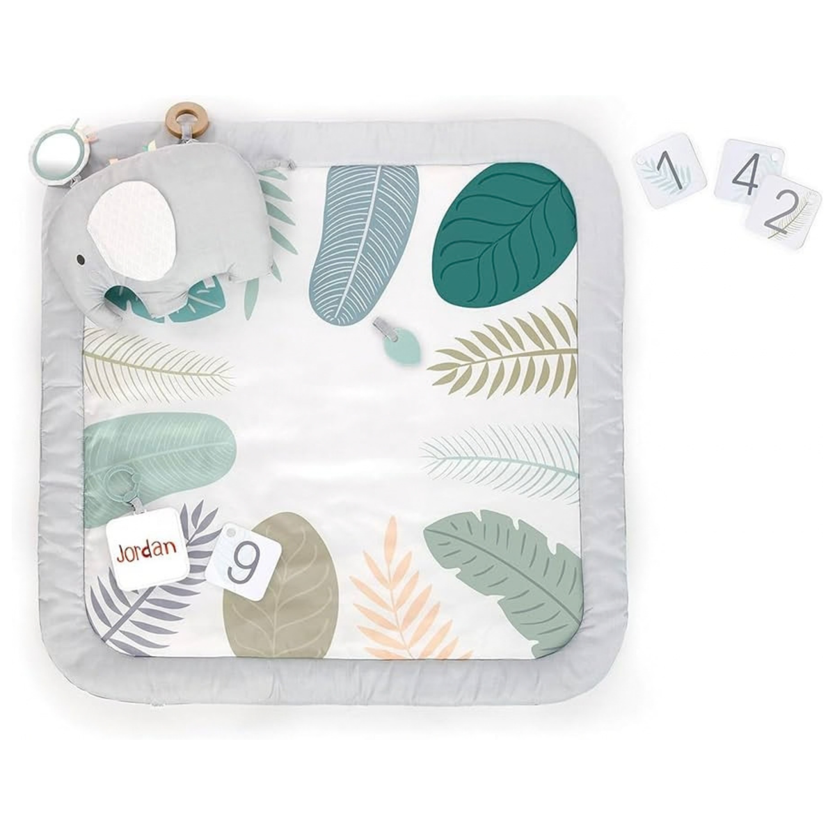 Ingenuity Sprout Spot Baby Milestone Tummy Time Activity Mat and Play Gym Unisex Ages 0+ Months