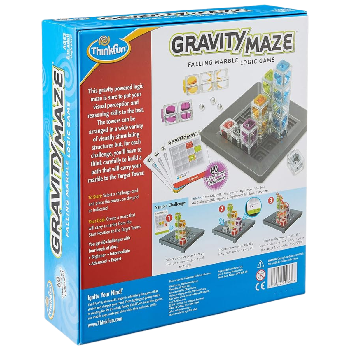 ThinkFun Gravity Maze Falling Marble Logic Game