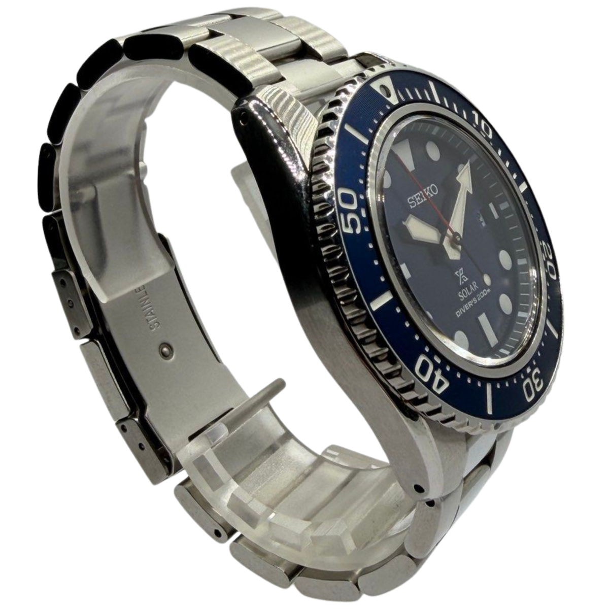 Seiko Prospex Solar 42.8mm Blue Dial Watch SNE592P1