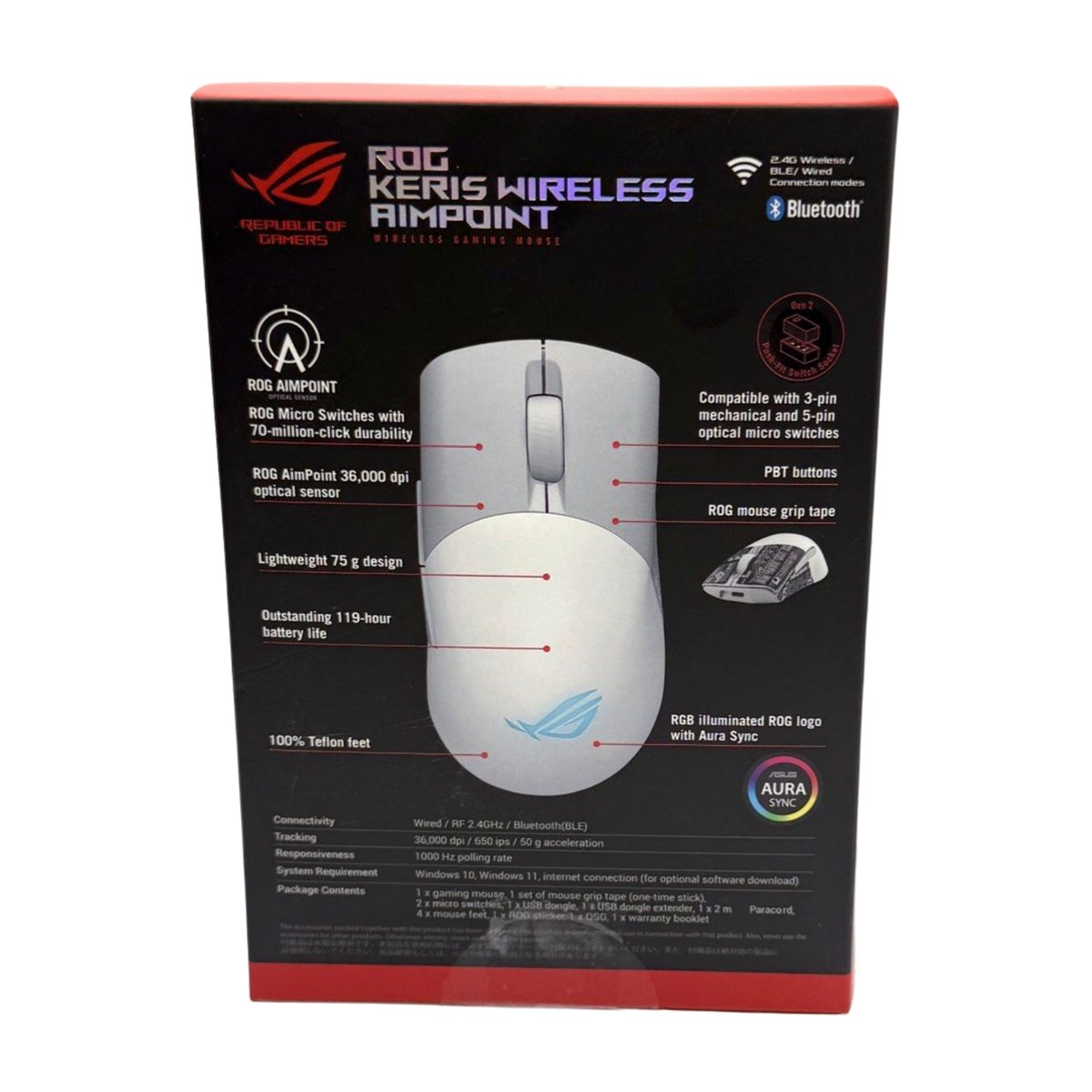 ROG KERIS WIRELESS AIM POINT GAMING MOUSE