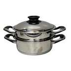 AMC Stainless Steel Pot w Steamer -24cm