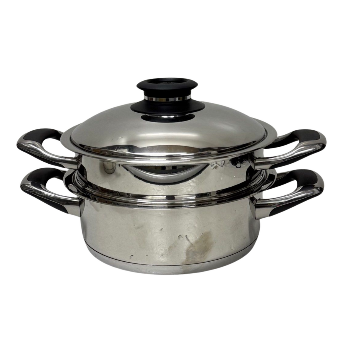 AMC Stainless Steel Pot w Steamer -24cm