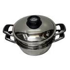 AMC Stainless Steel Pot w Steamer -24cm