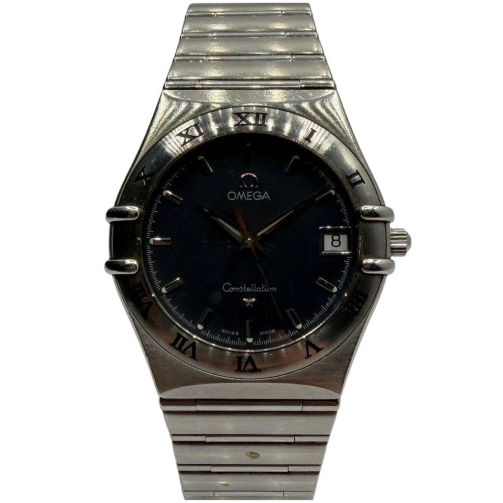 Omega Constellation 35mm Quartz Black Dial Watch