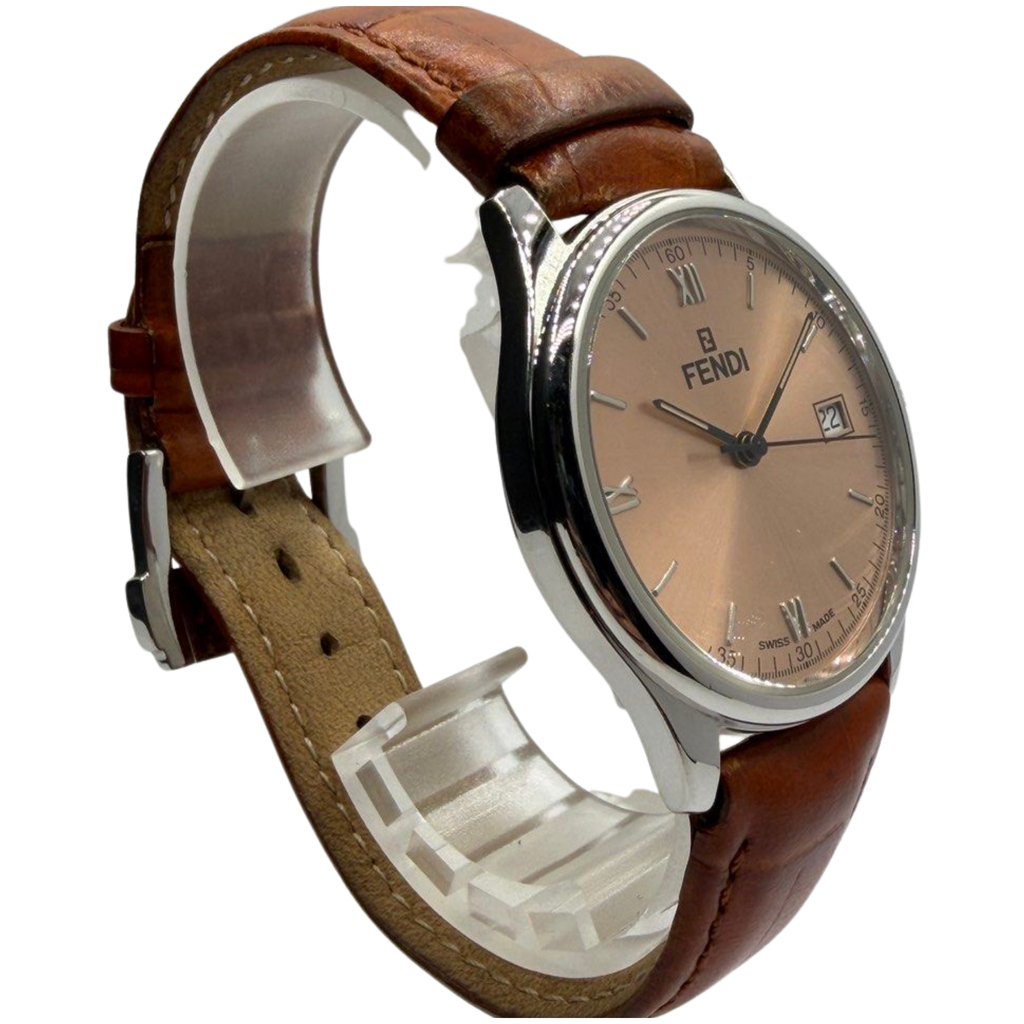 Fendi 210G 35mm Quartz Pink Dial Watch