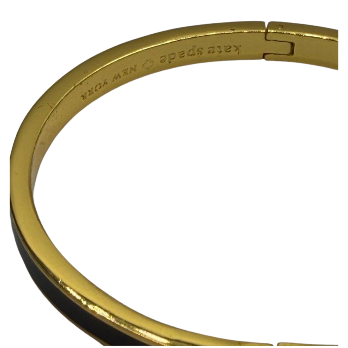 Kate Spade Women’s Steel Bangle, Gold,Black