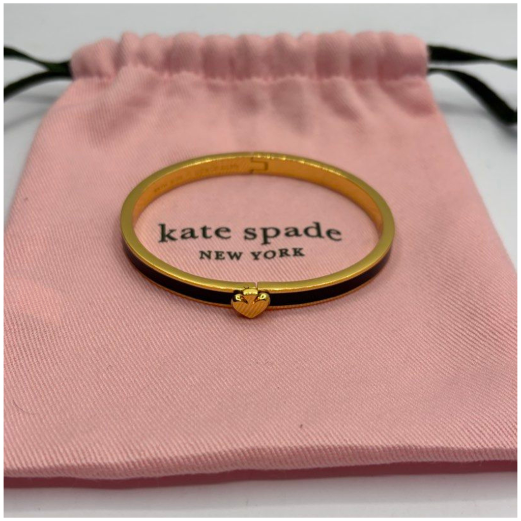 Kate Spade Women’s Steel Bangle, Gold,Black