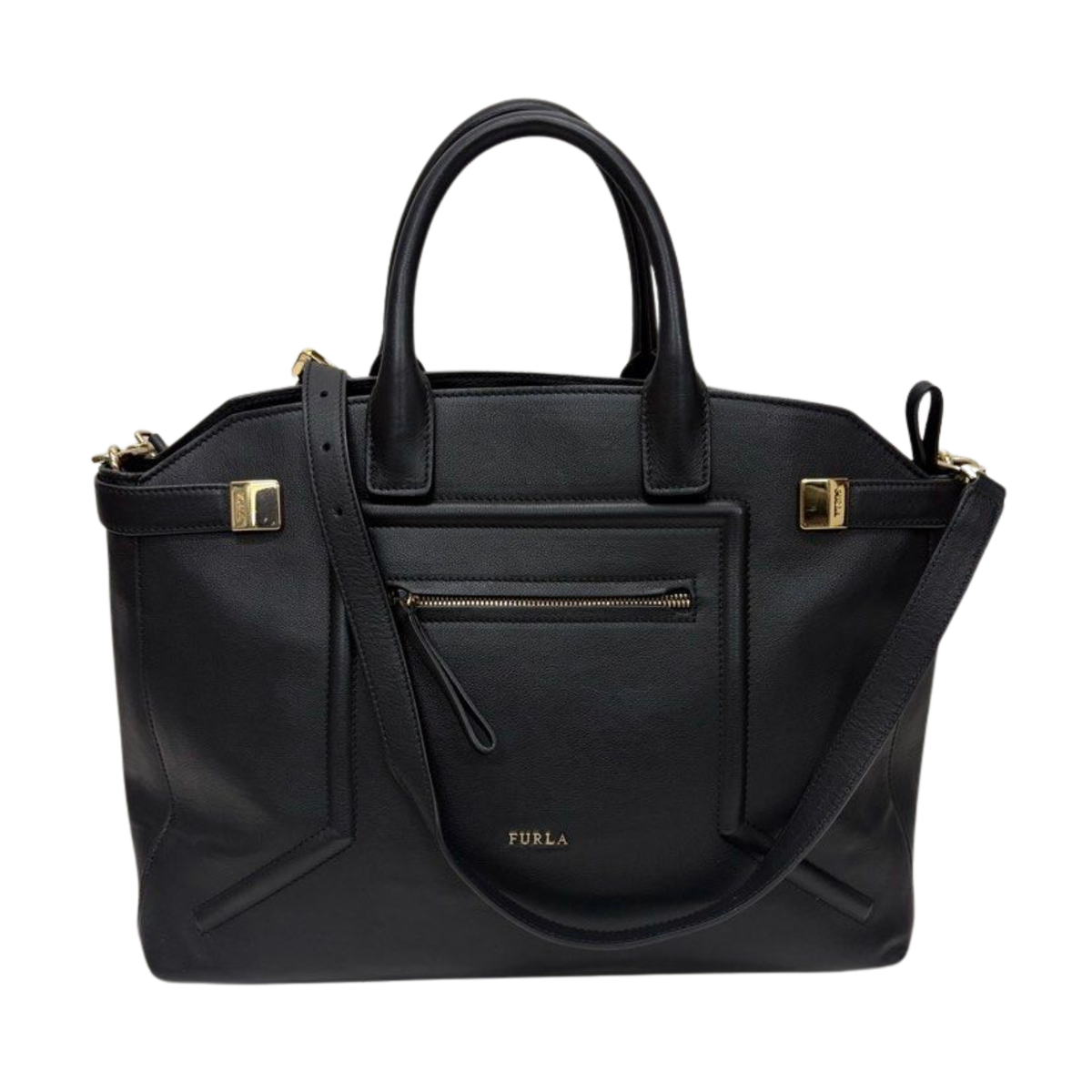 Furla Alice Top Handle Leather Handbag with Sling Main image