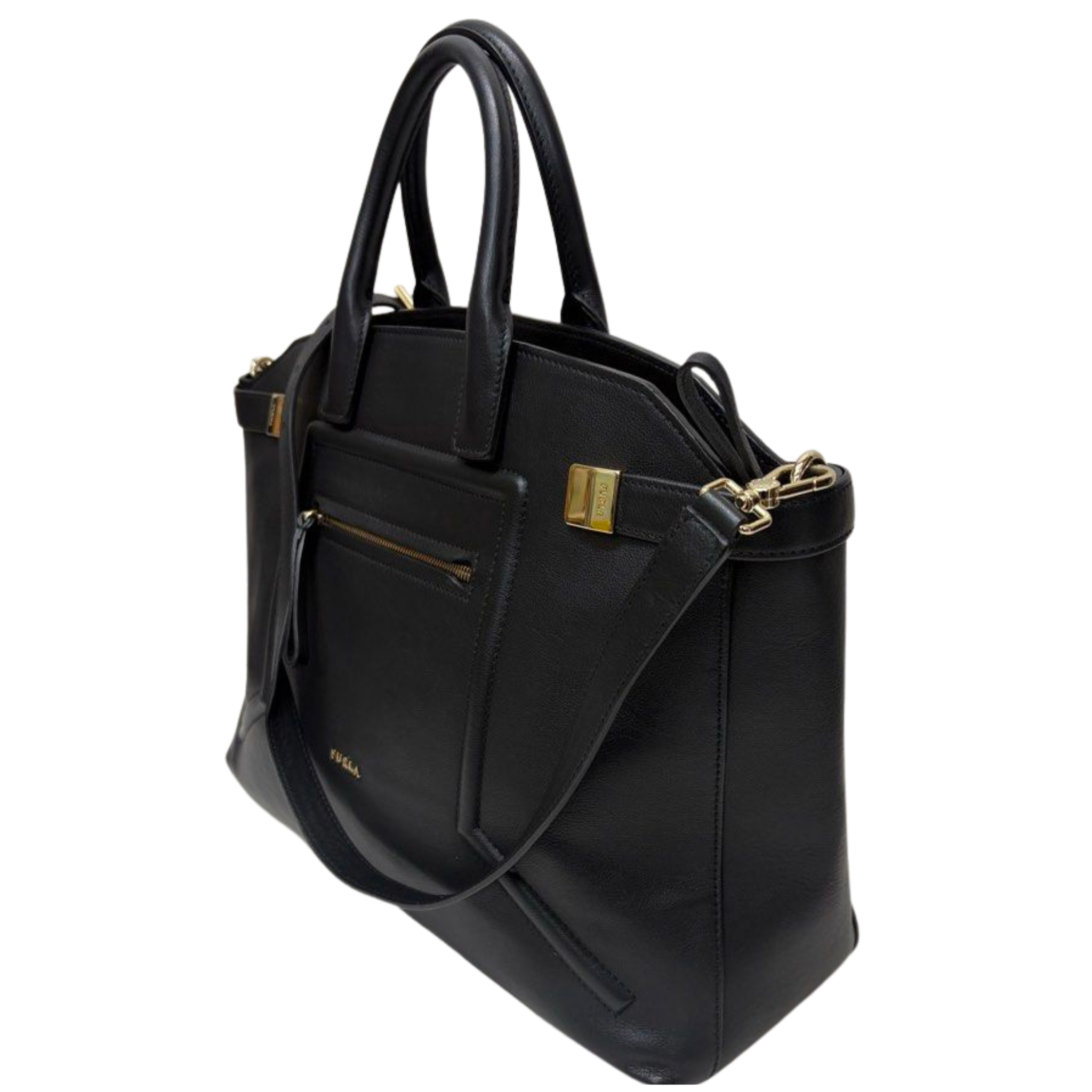 Furla Alice Top Handle Leather Handbag with Sling Secondary image