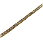 18K Yellow Gold Natural Diamond Tennis Bracelet