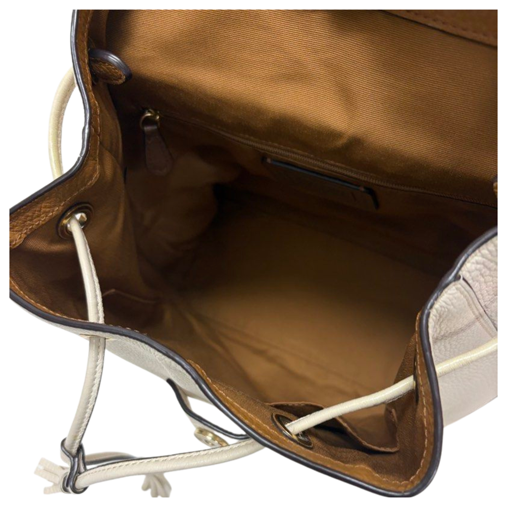 Coach Leather Elle Backpack, Cream