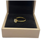 18K Yellow Gold Natural Diamond Ladies Ring