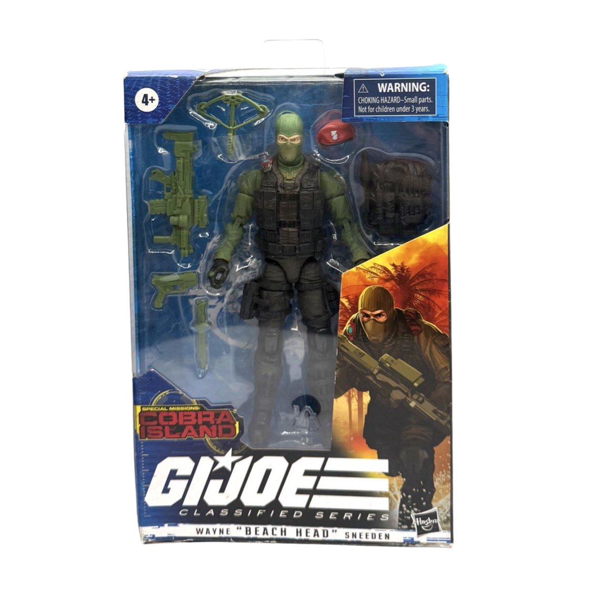 HASBRO GI JOE ACTION FIGURINE-WAYNE BEACH HEAD SNEEDEN