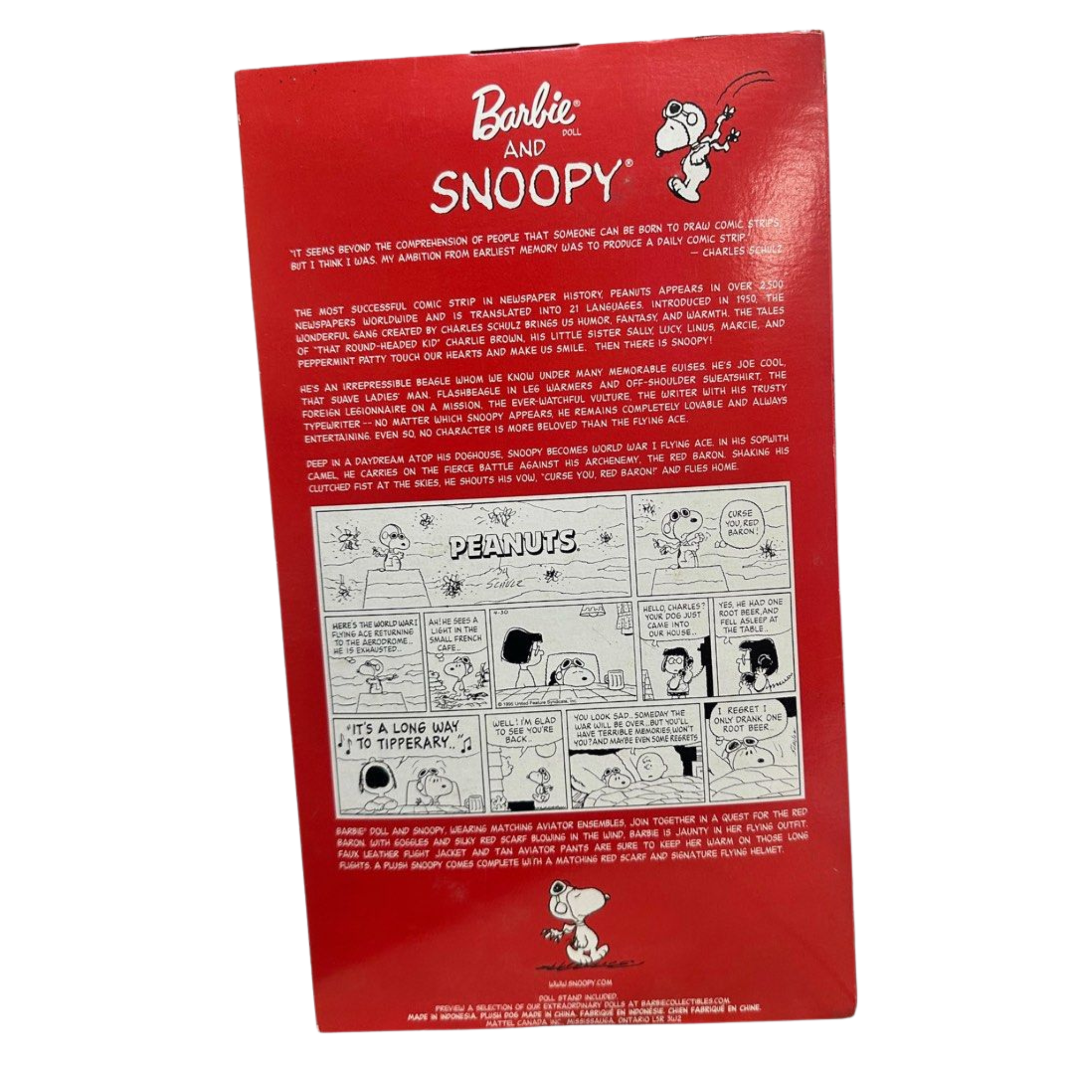 Mattel Barbie and Snoopy Collector Edition Doll Secondary image