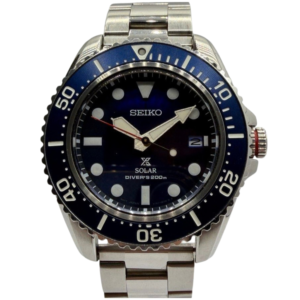 Seiko Prospex Solar 42.8mm Blue Dial Watch SNE592P1