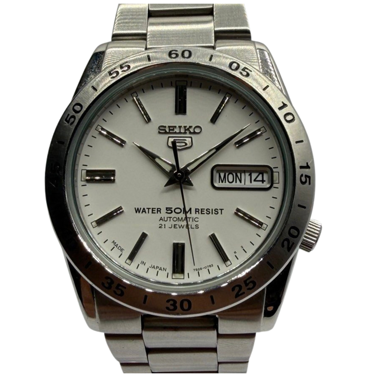 Seiko 5 SNKD97J1 36mm Automatic White Dial Watch Main image