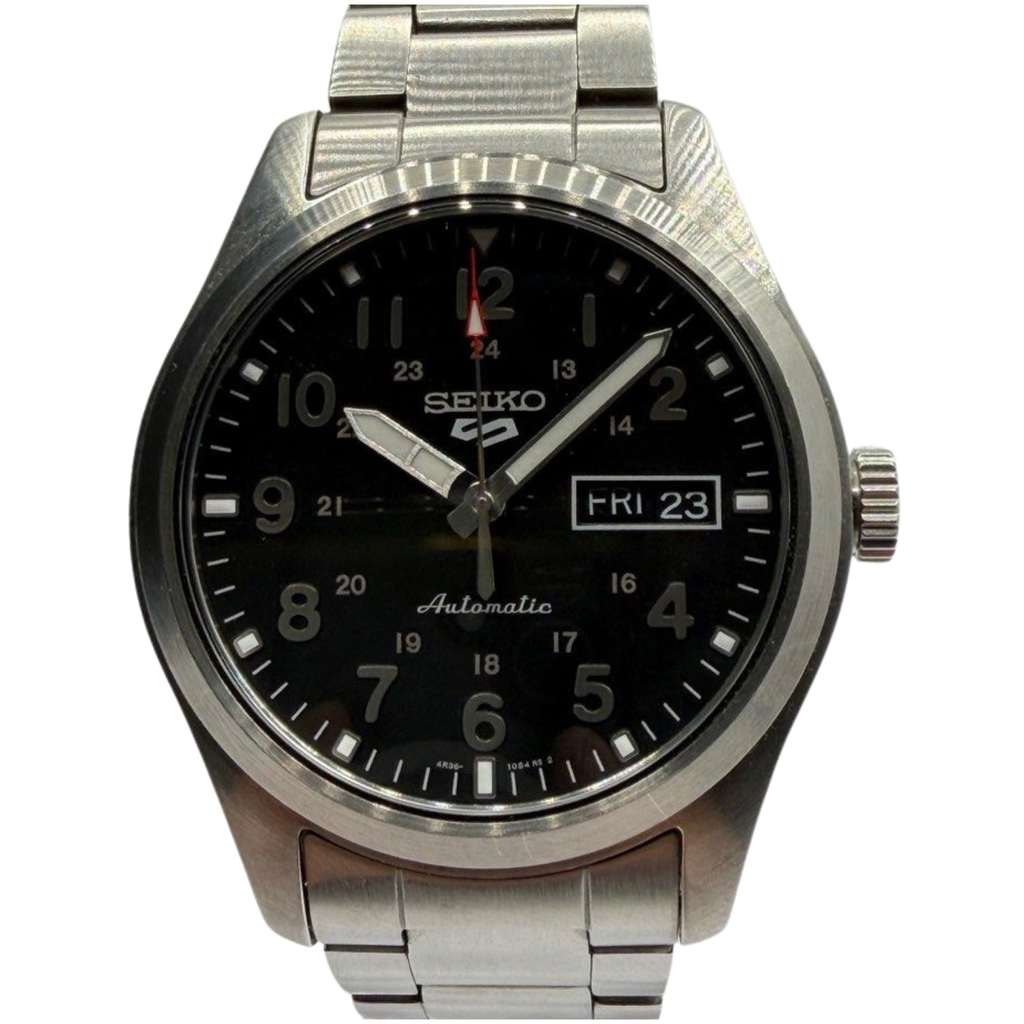 Seiko 5 Sports SRPG27K1 39.4mm Automatic Black Dial Watch