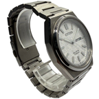 Citizen Zenshin Titanium 39mm Eco-Drive Textured White Dial Watch