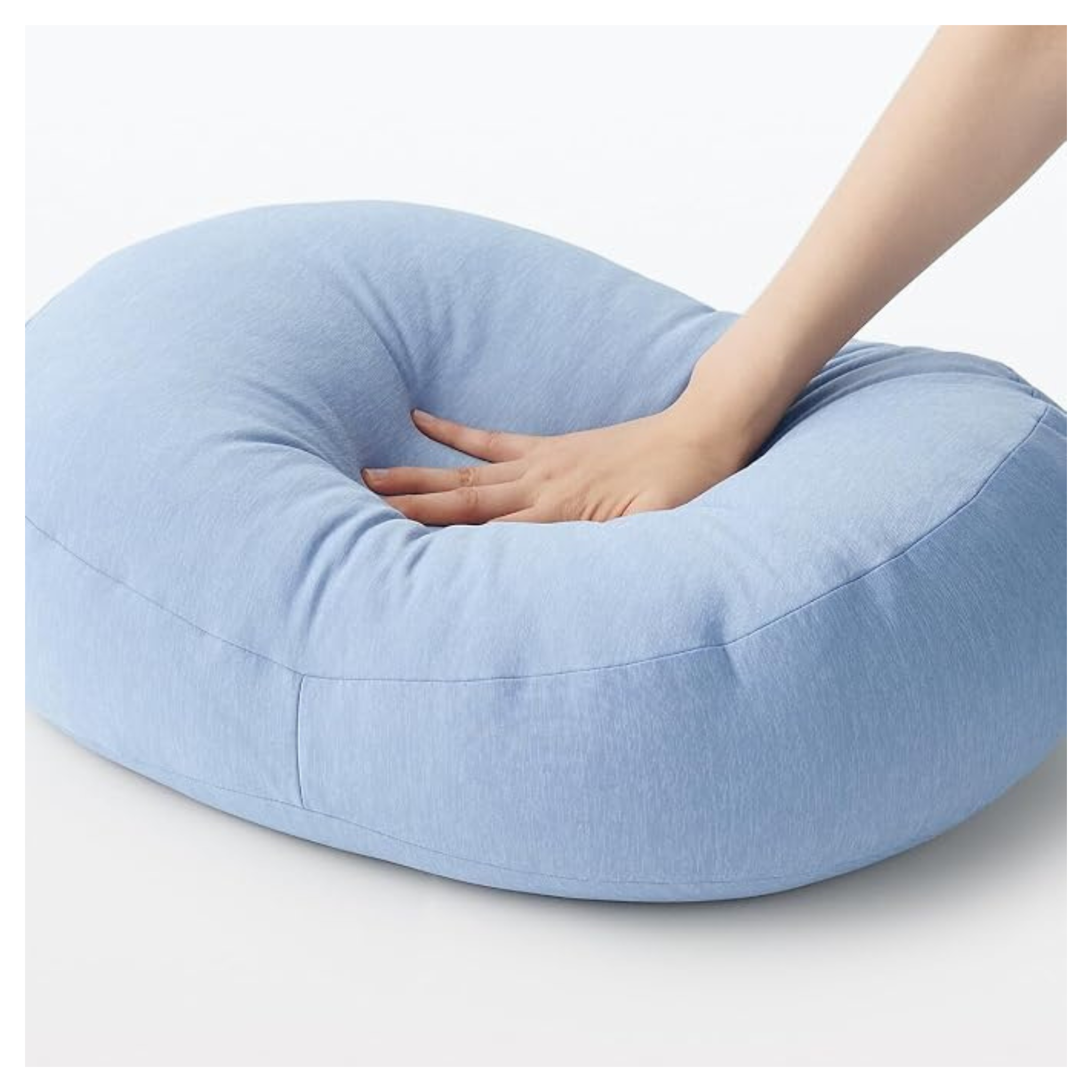 Muji Cool Touch Cushion, Light Blue Secondary image