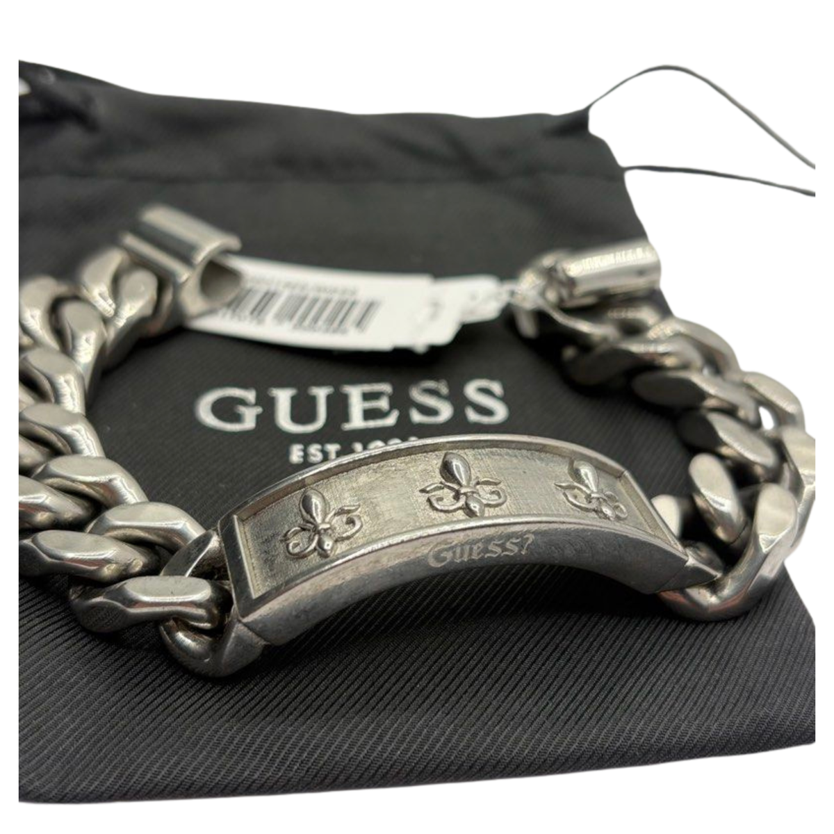 GUESS Knight Flower Men's Stainless Steel Bracelet