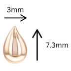 Calvin Klein Women's Sculptured Drops Collection Stud Earrings
