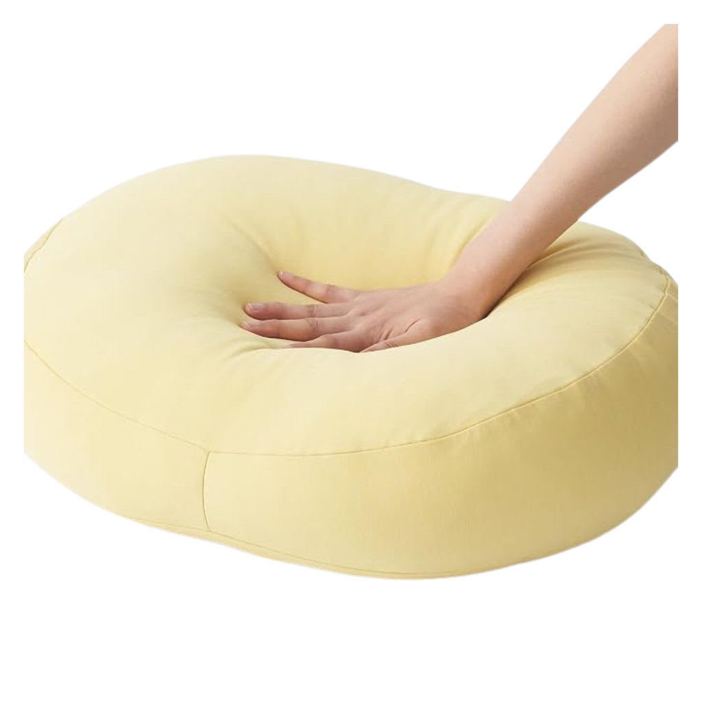 Muji Cool Touch Cushion, Light Yellow