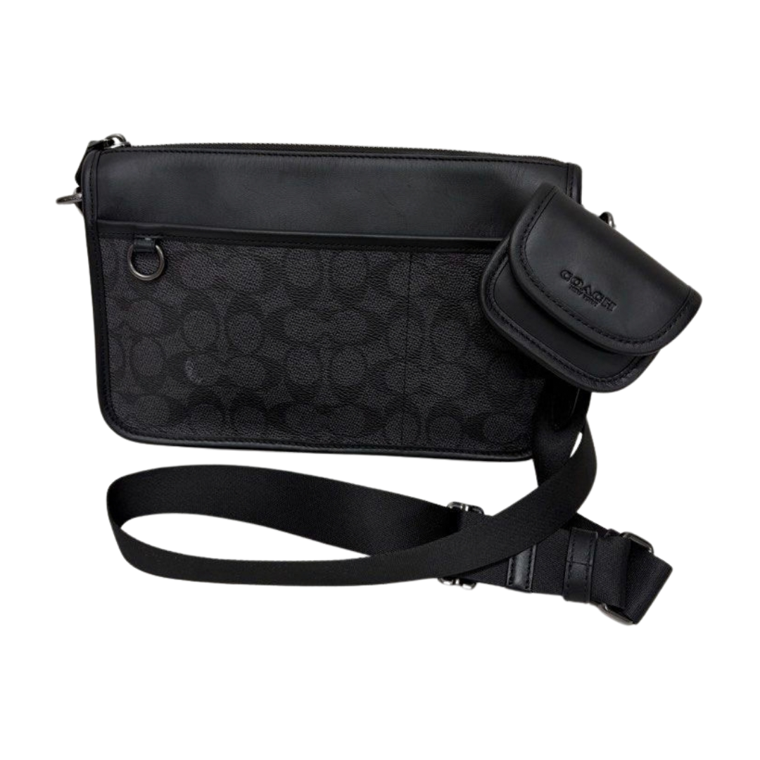 Coach Heritage Convertible Crossbody Bag In Signature Canvas Main image
