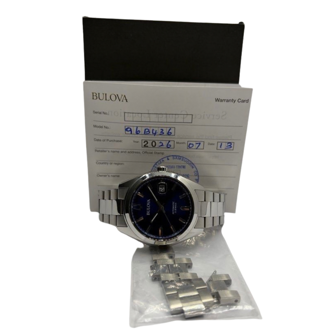 Bulova Surveyor 39mm Automatic Blue Dial Watch Secondary image