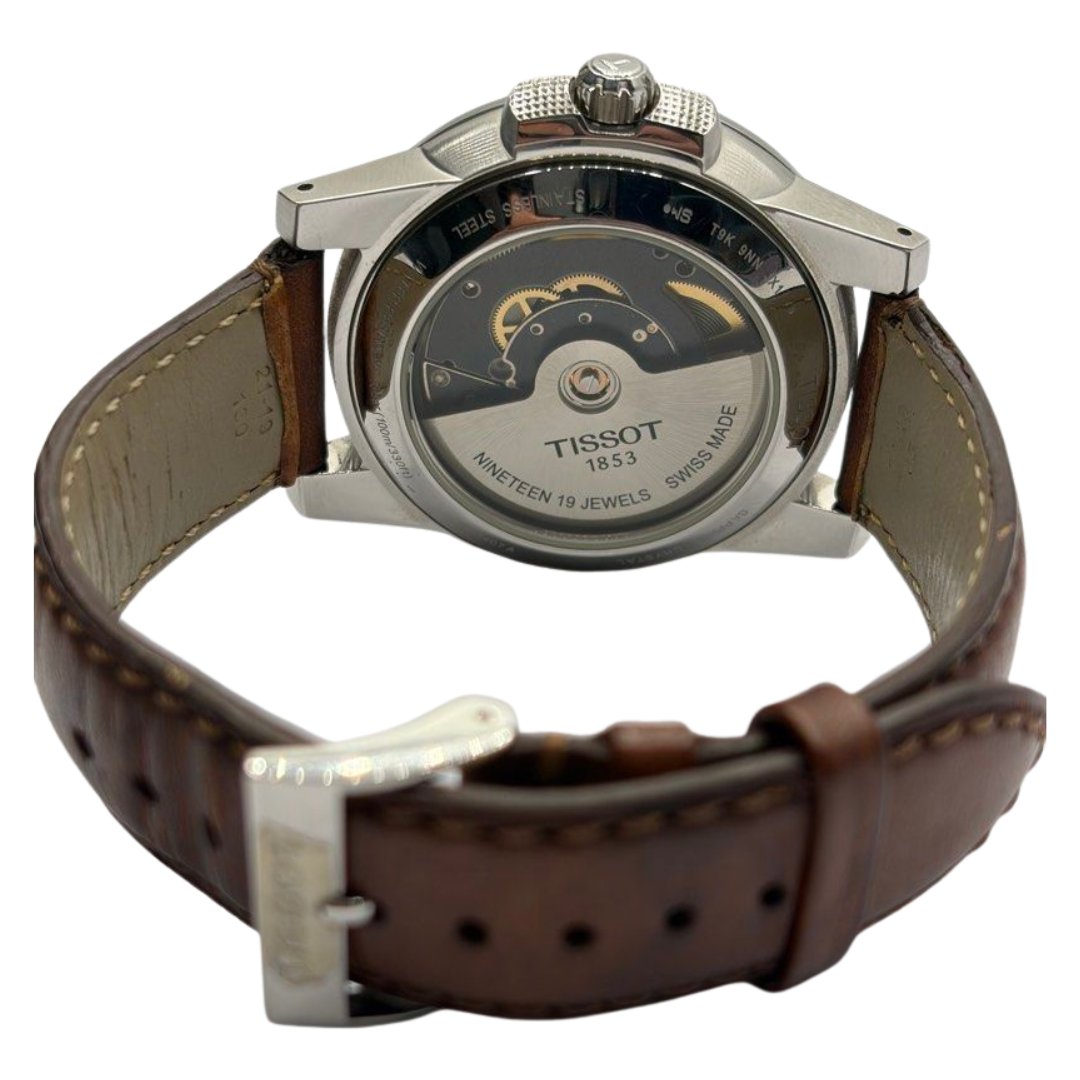 Tissot Gentleman 44mm Automatic Silver Dial Watch