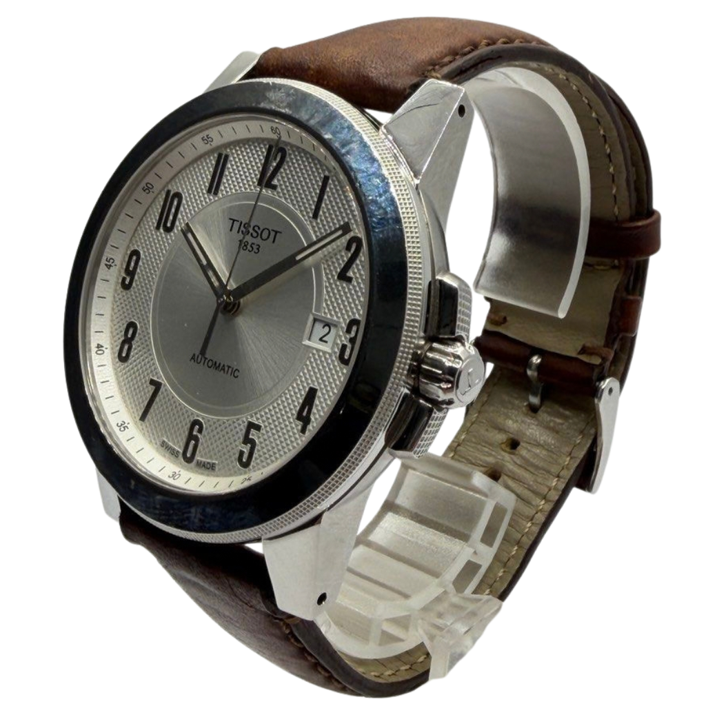 Tissot Gentleman 44mm Automatic Silver Dial Watch