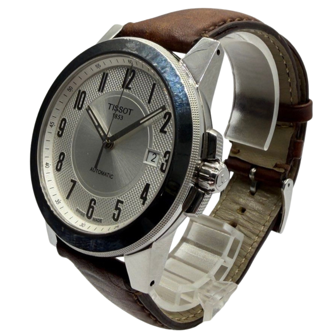 Tissot Gentleman 44mm Automatic Silver Dial Watch