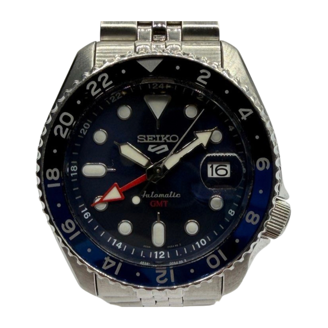 Seiko 5 Sports SSK003K1 GMT 42.5mm Automatic Blue Dial Watch Main image