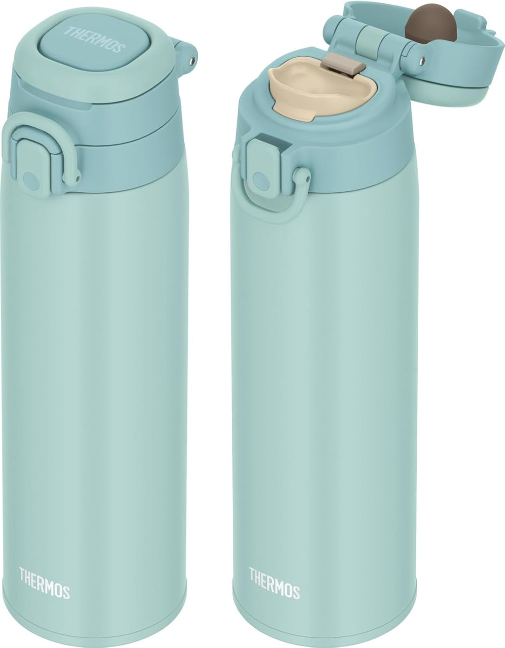 Thermos JOS-750 MBL One-Push Tumber with Carry Loop 0.75L, Mint Blue